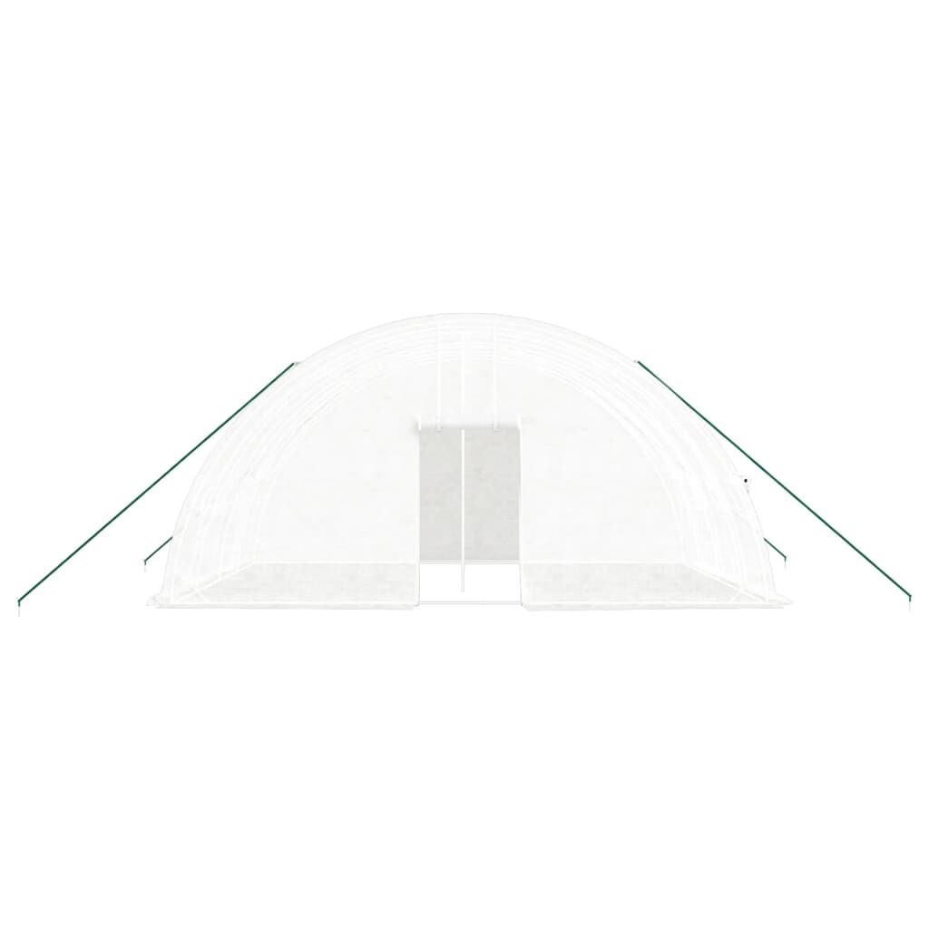 Greenhouse with Steel Frame White 24 m² 6x4x2.85 m Price