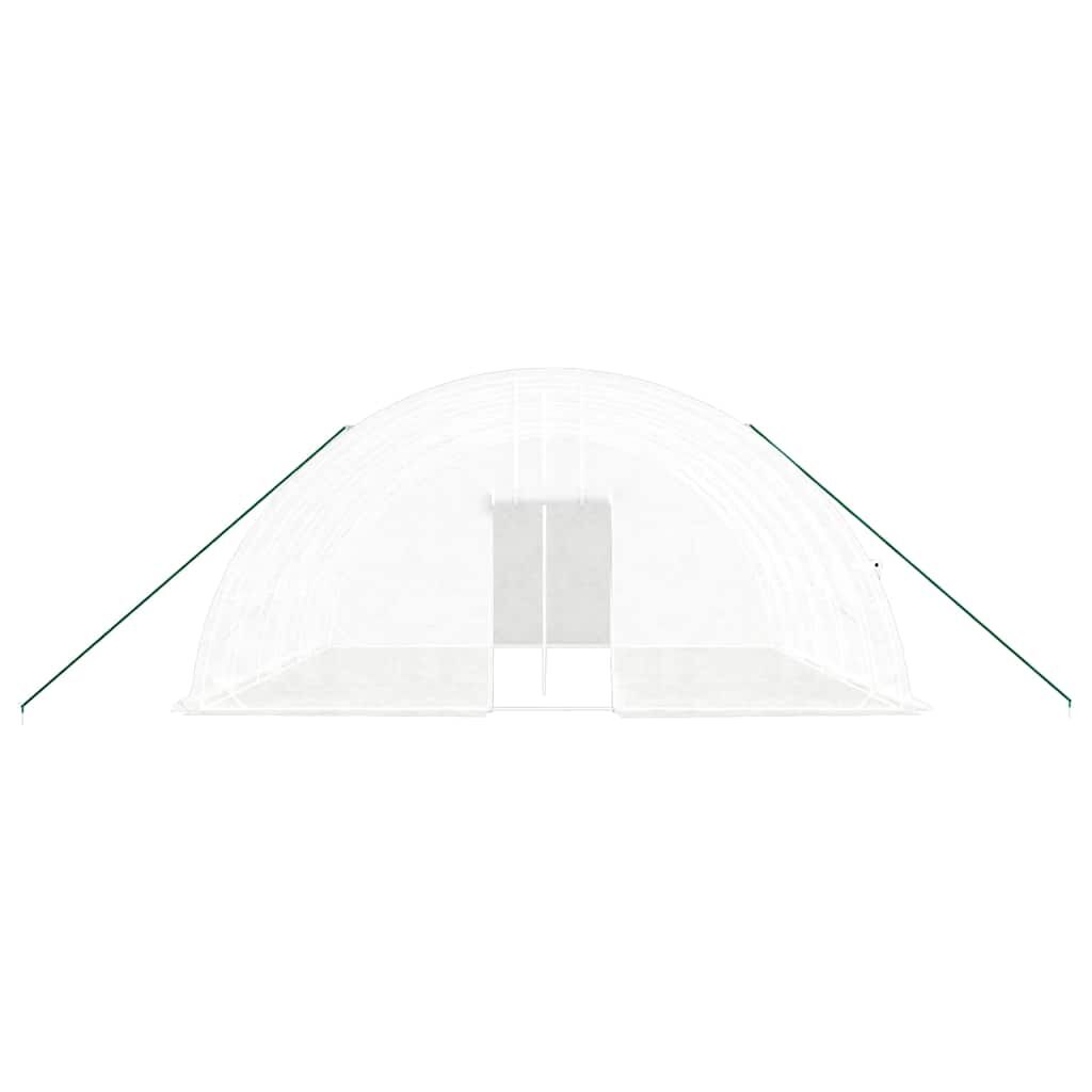 Greenhouse with Steel Frame White 36 m² 6x6x2.85 m Price