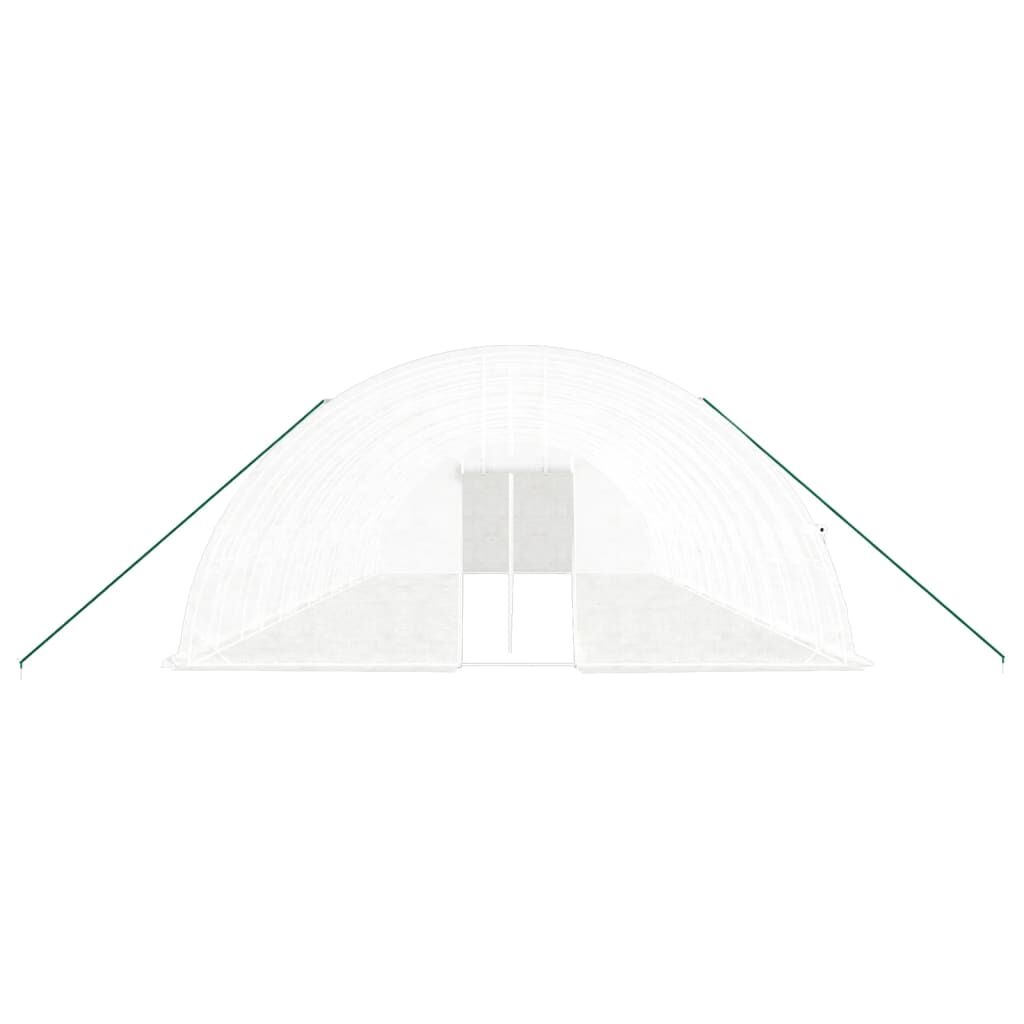 Greenhouse with Steel Frame White 84 m² 14x6x2.85 m Price