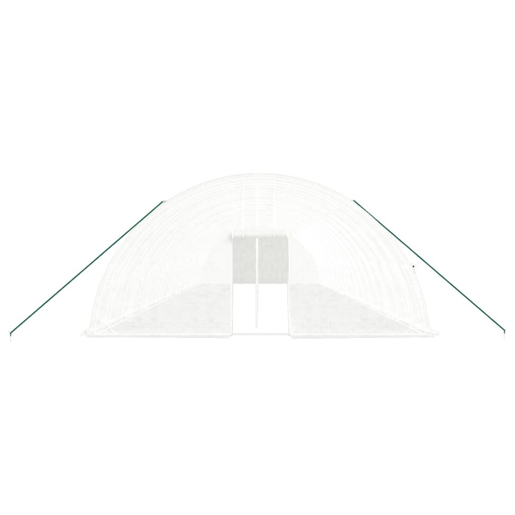 Greenhouse with Steel Frame White 108 m² 18x6x2.85 m Price