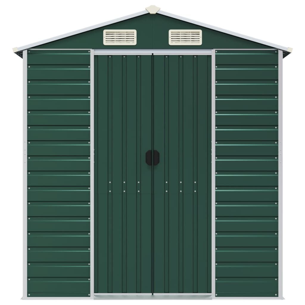 Garden Shed Green 191x300x198 cm Galvanised Steel Price