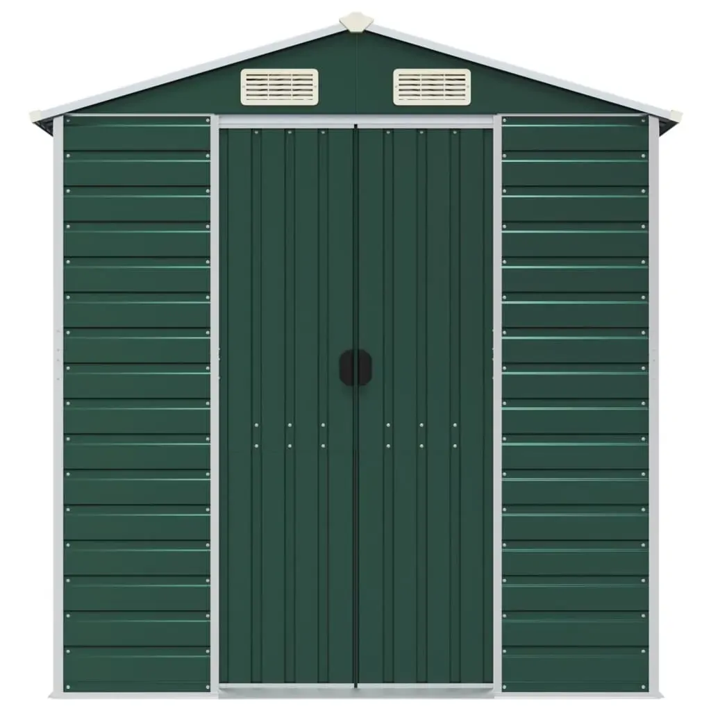 Garden Shed Green 191x300x198 cm Galvanised Steel Price