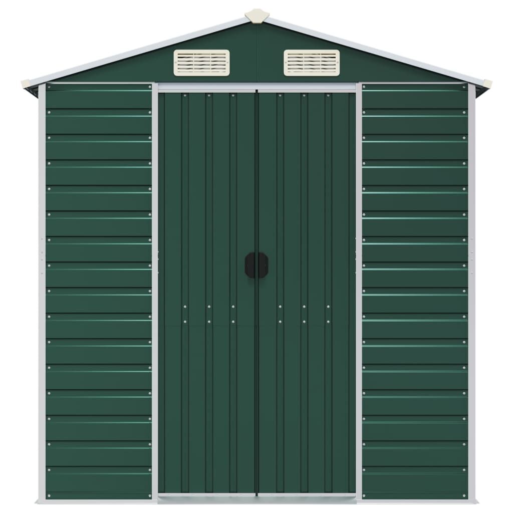 Garden Shed Green 191x555x198 cm Galvanised Steel Price