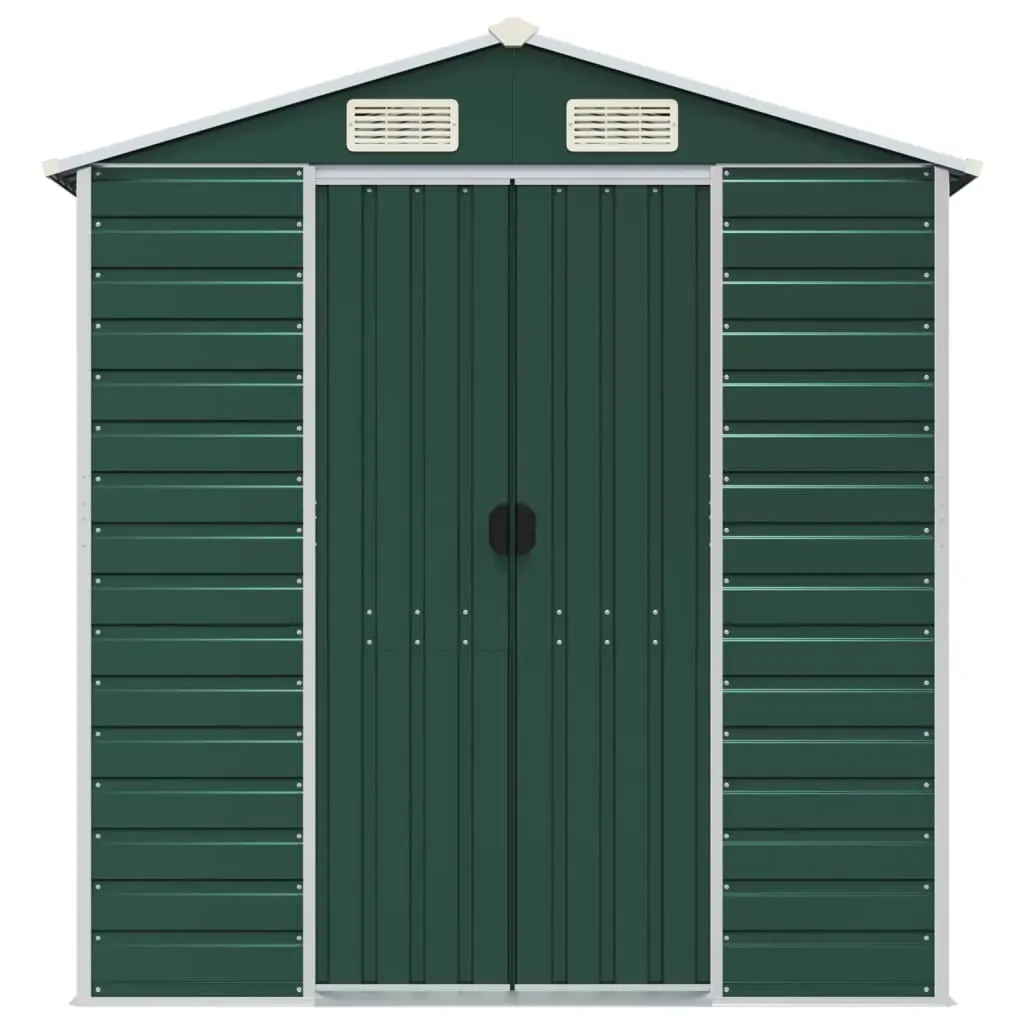 Garden Shed Green 191x555x198 cm Galvanised Steel Price