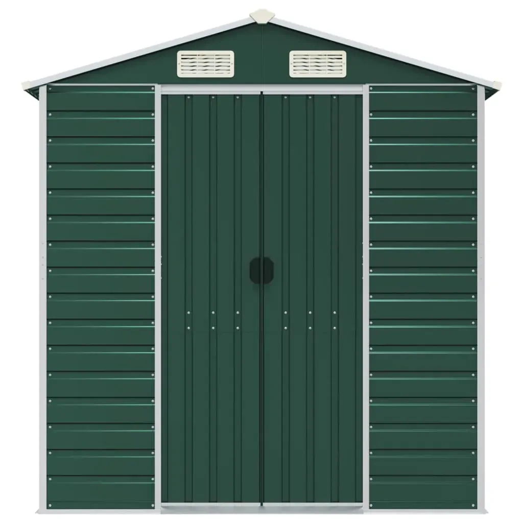 Garden Shed Green 191x895x198 cm Galvanised Steel Price
