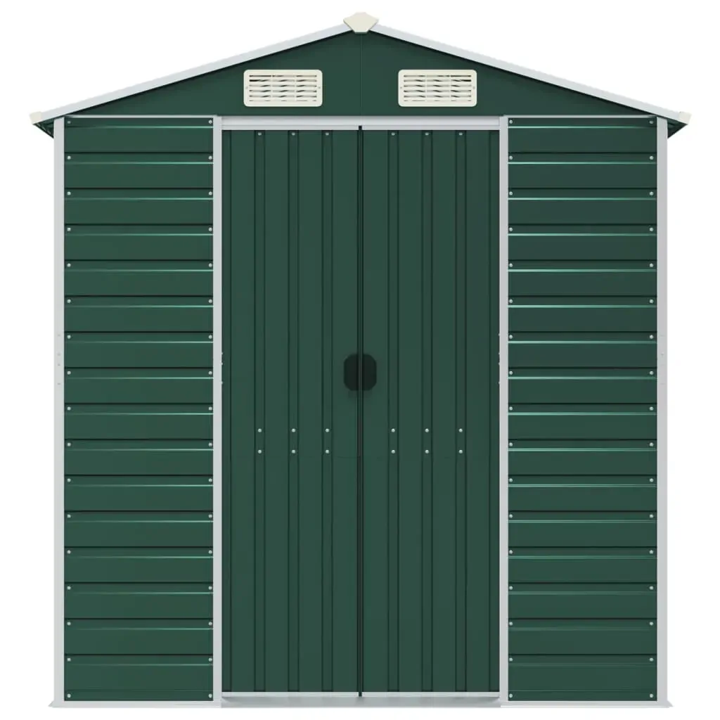 Garden Shed Green 191x980x198 cm Galvanised Steel Price