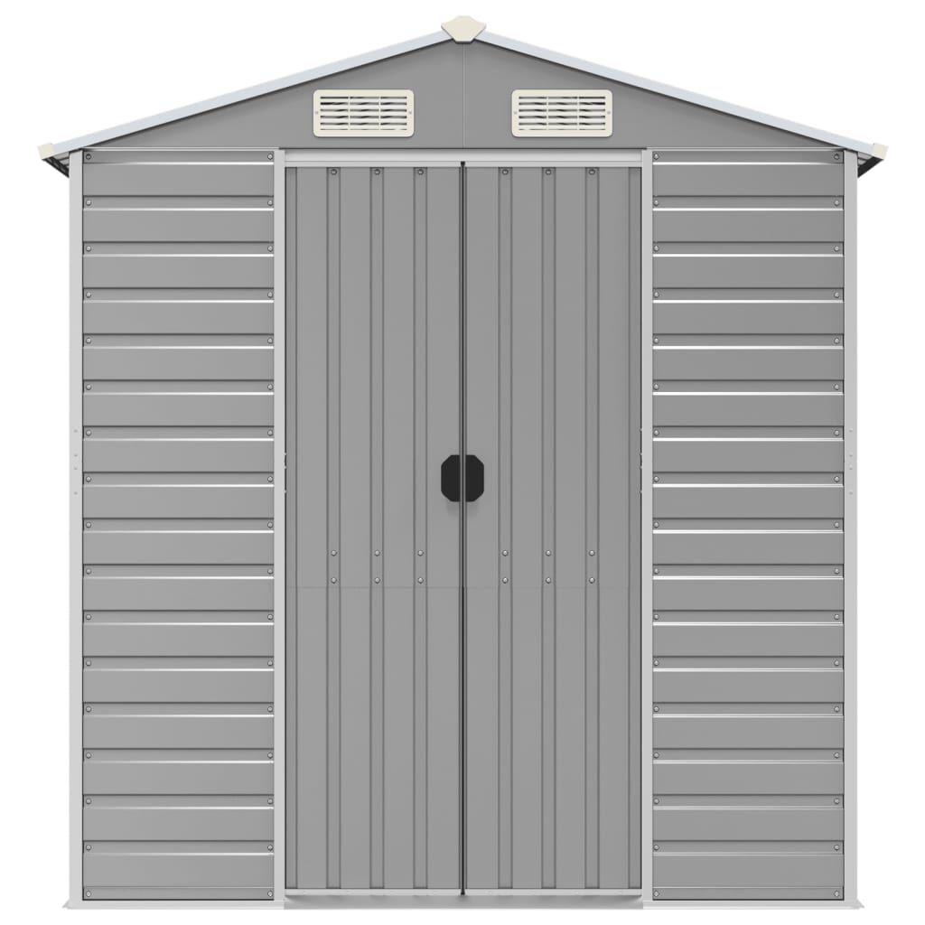 Garden Shed Light Grey 191x895x198 cm Galvanised Steel Price