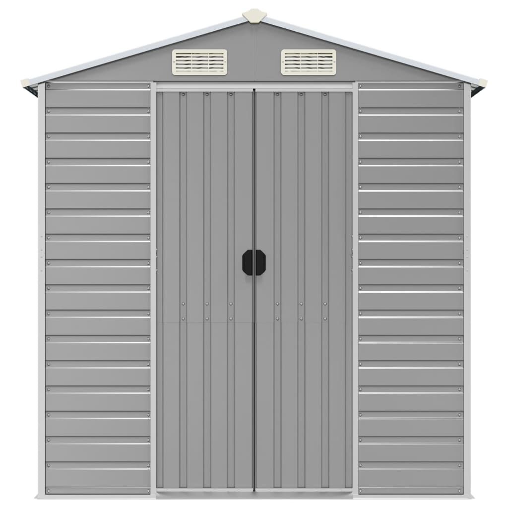 Garden Shed Light Grey 191x980x198 cm Galvanised Steel Price