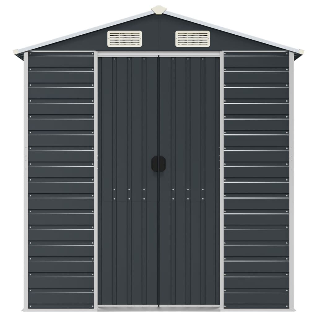 Garden Shed Anthracite 191x470x198 cm Galvanised Steel Price
