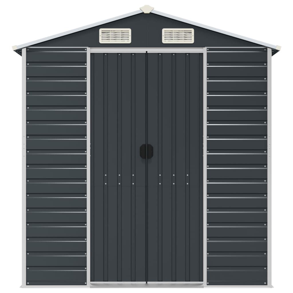 Garden Shed Anthracite 191x555x198 cm Galvanised Steel Price