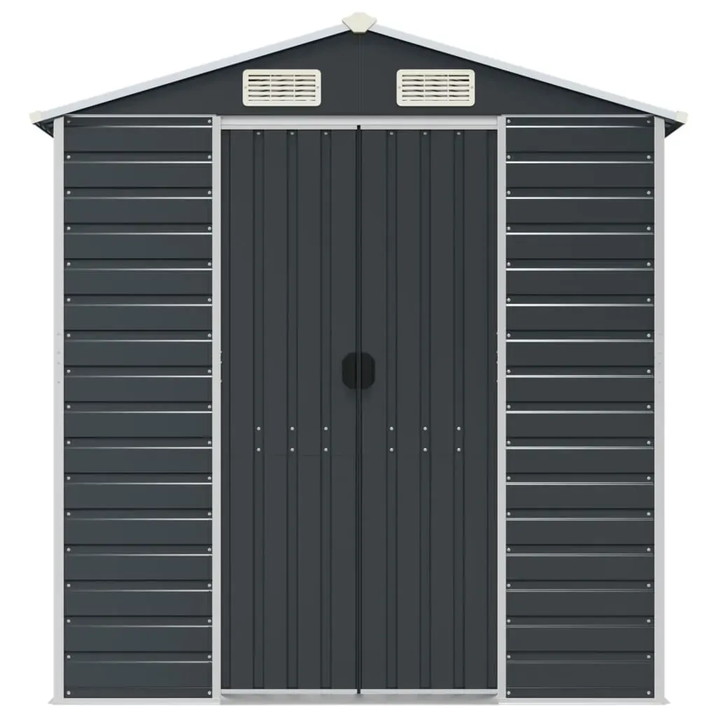 Garden Shed Anthracite 191x555x198 cm Galvanised Steel Price