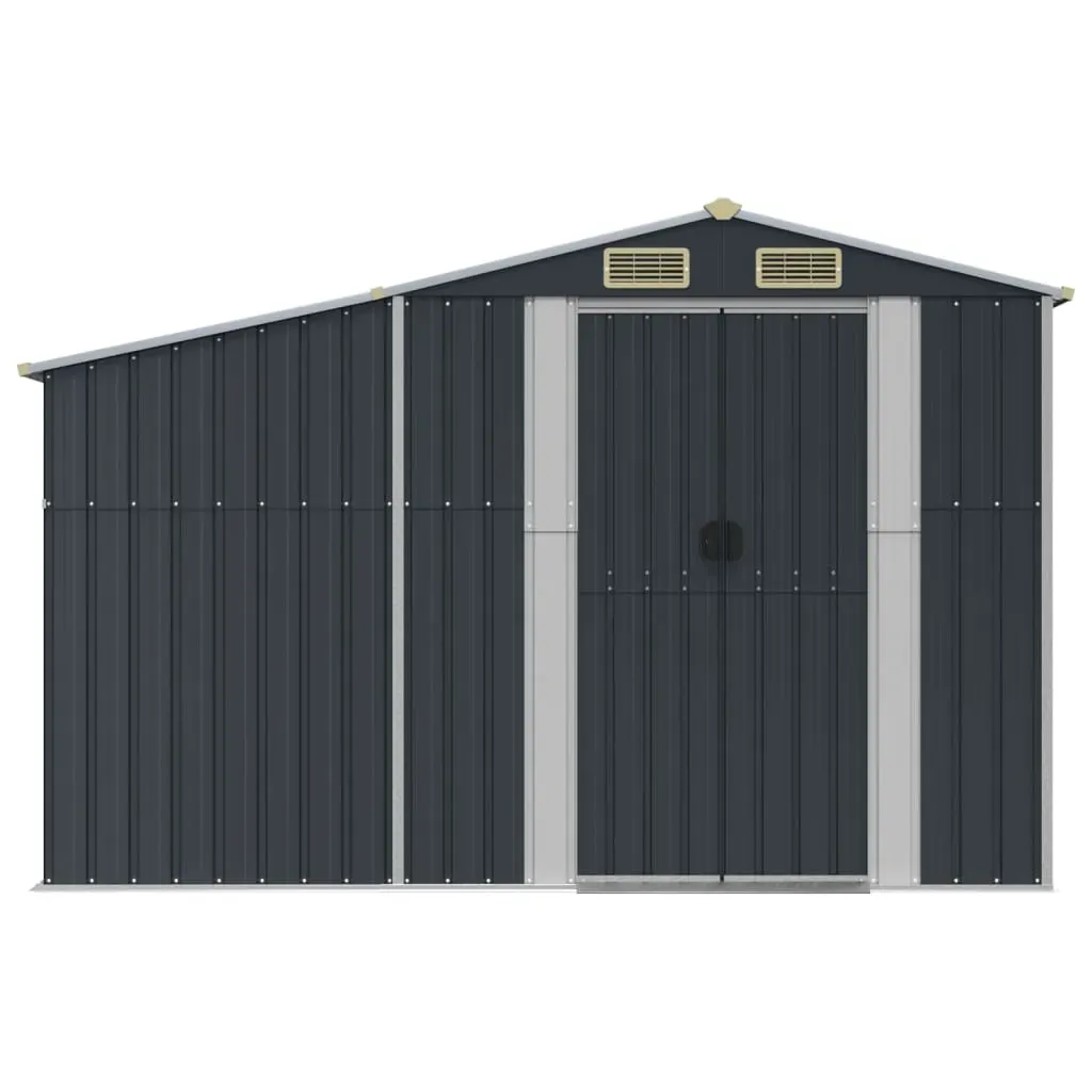 Garden Shed Anthracite 277x279x179 cm Galvanised Steel Price