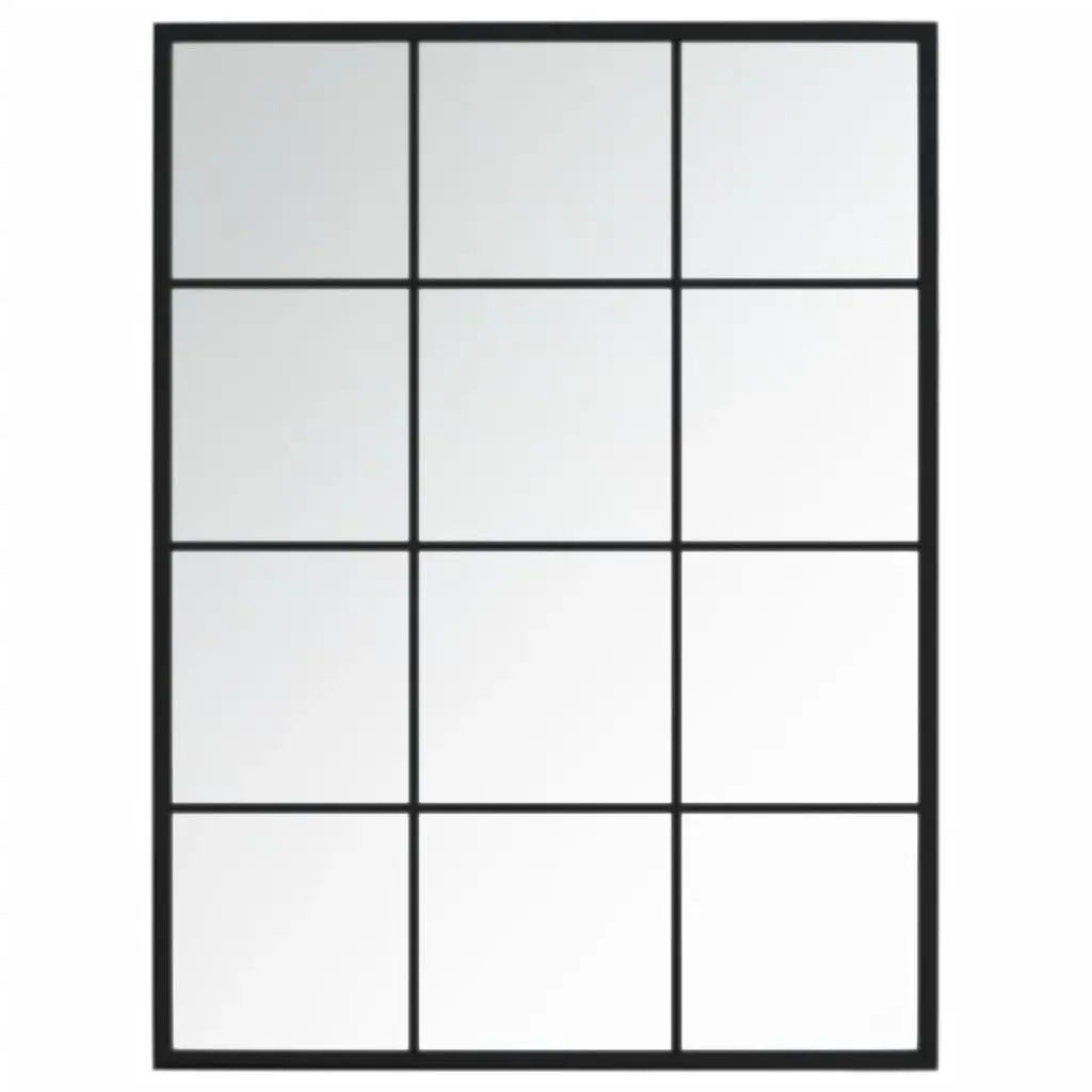 Wall Mirrors 3 pcs Black 80x60 cm Metal Price