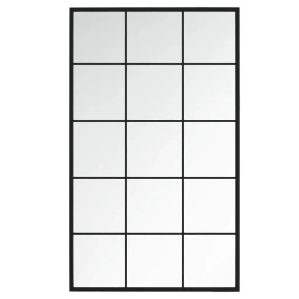 Wall Mirrors 4 pcs Black 100x60 cm Metal Price