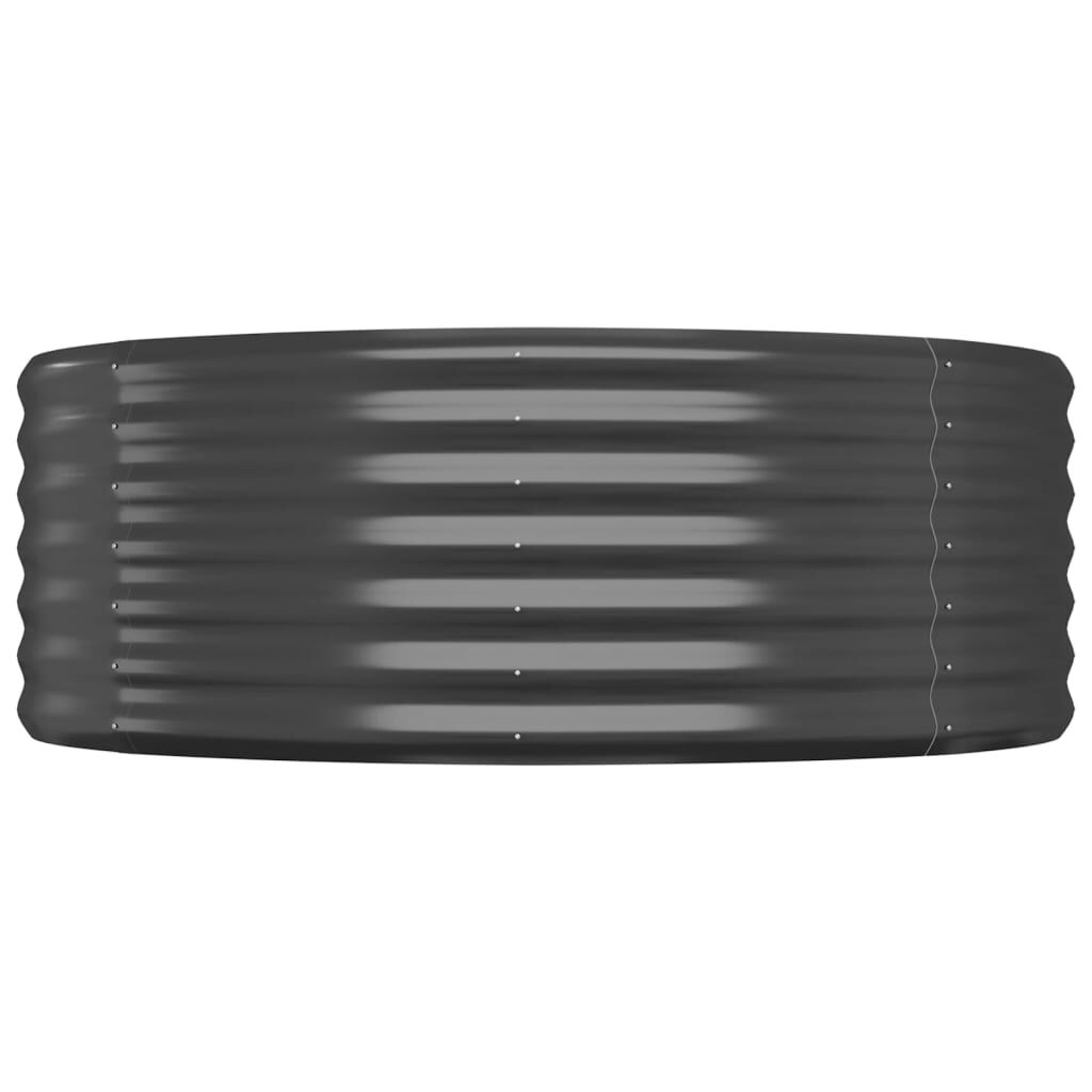 Garden Raised Bed Powder-coated Steel 507x100x36 cm Anthracite Price