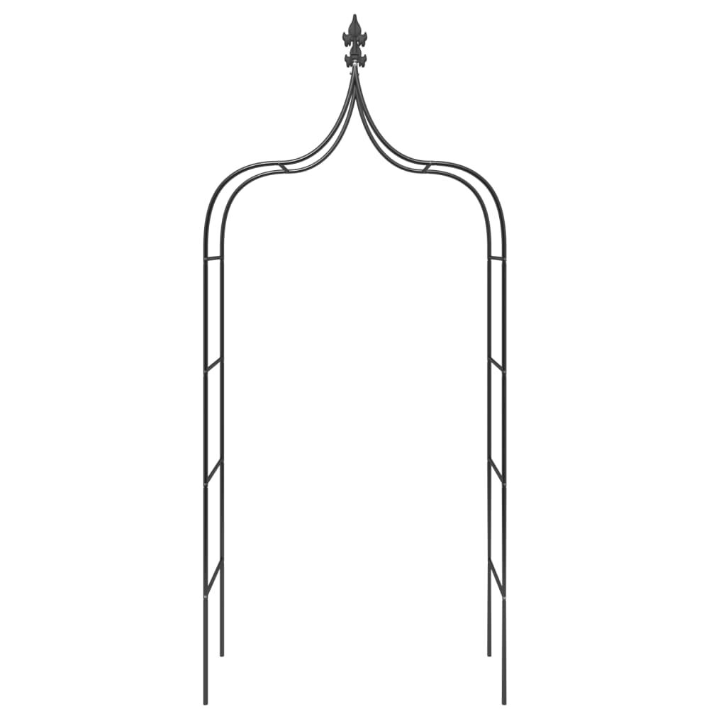 Garden Arches 2 pcs Black 120x38x260 cm Steel Price