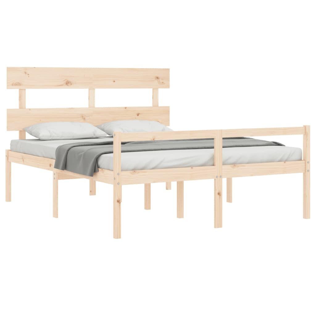 Senior Bed without Mattress 150x200 cm Solid Wood Price