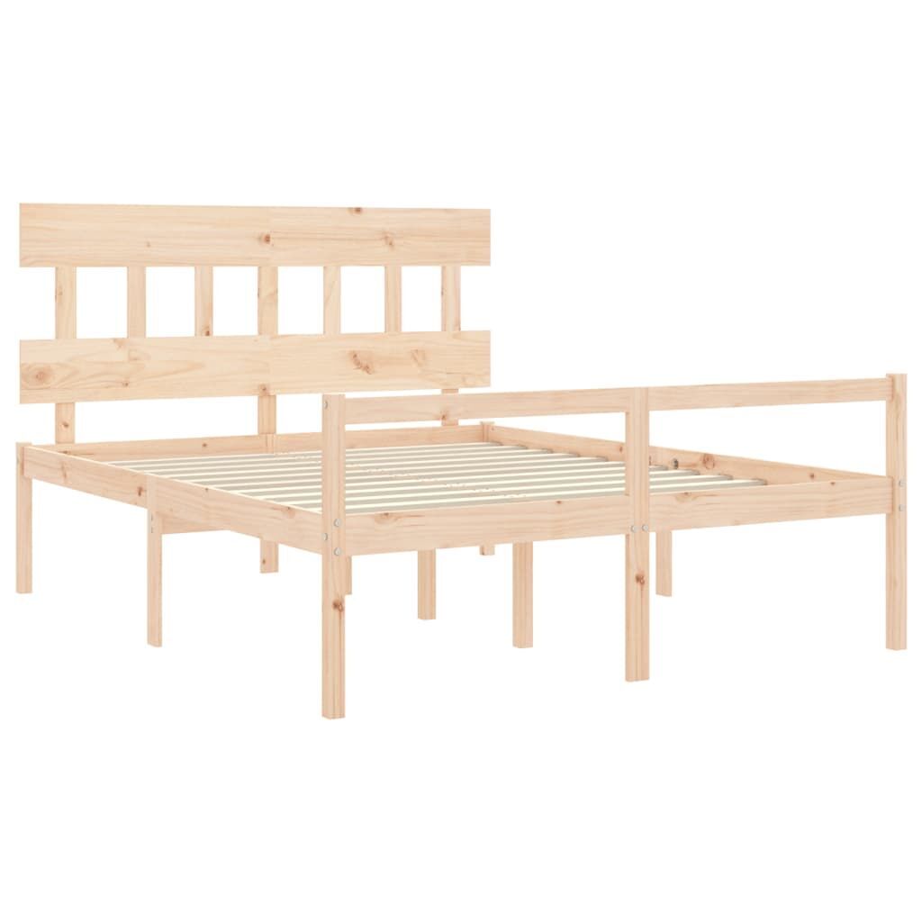 Senior Bed without Mattress 150x200 cm Solid Wood Price