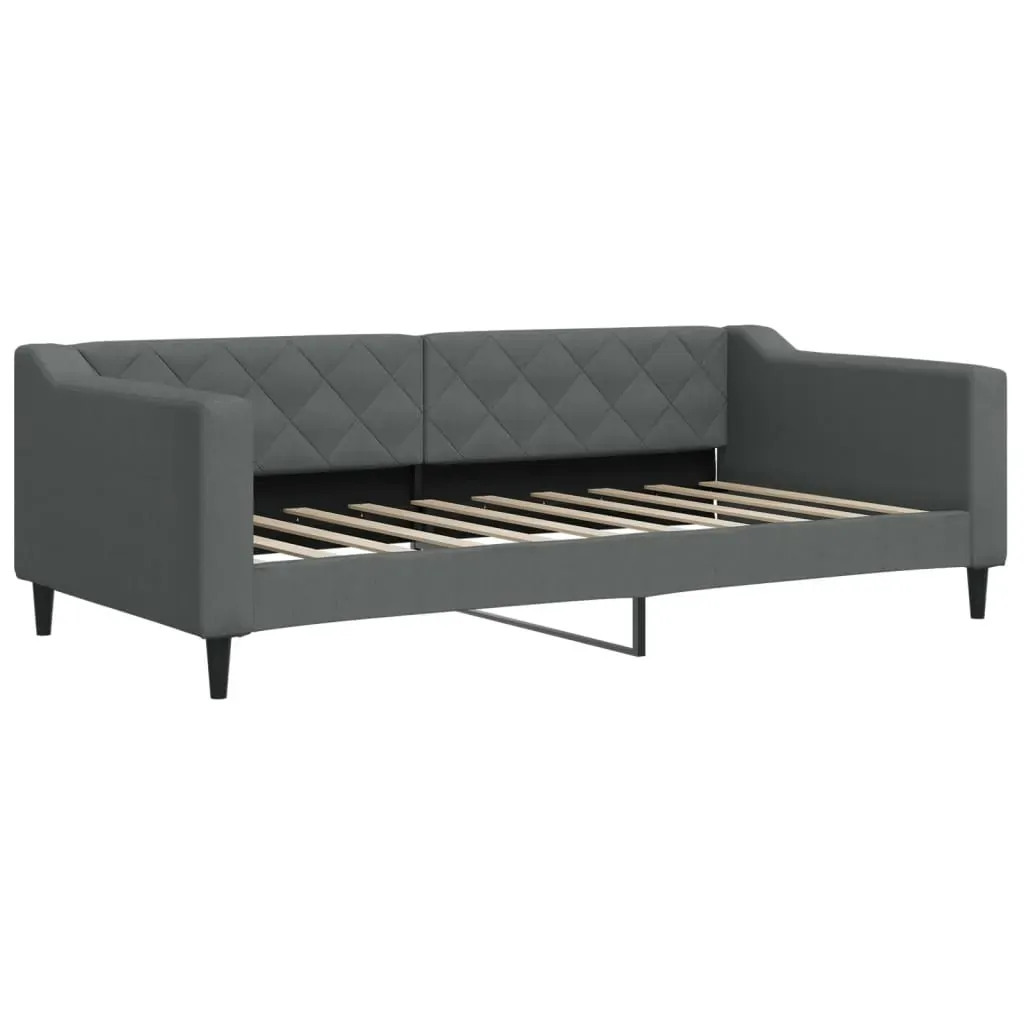Daybed with Trundle&Drawers without Mattress Dark Grey 90x190 cm Price