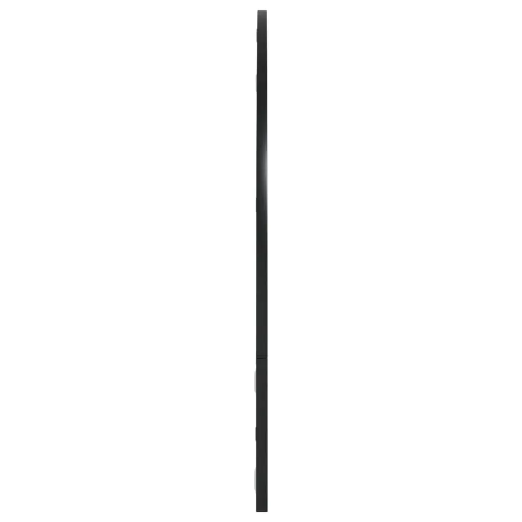 Wall Mirror Black 100x70 cm Arch Iron Price