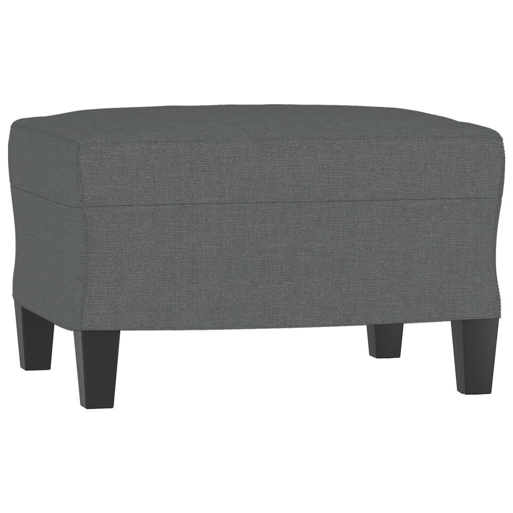 Sofa Chair with Footstool Dark Grey 60 cm Fabric Price