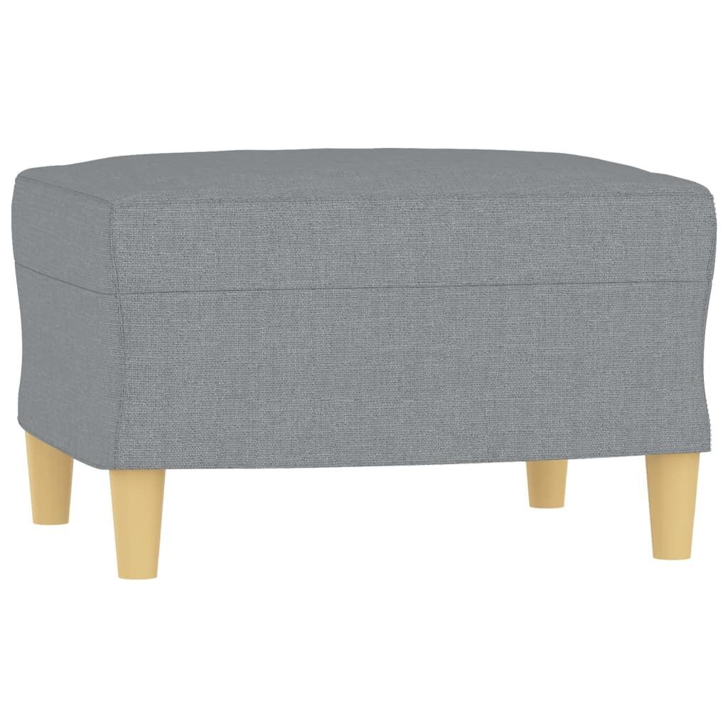3 Piece Sofa Set with Cushions Light Grey Fabric Price