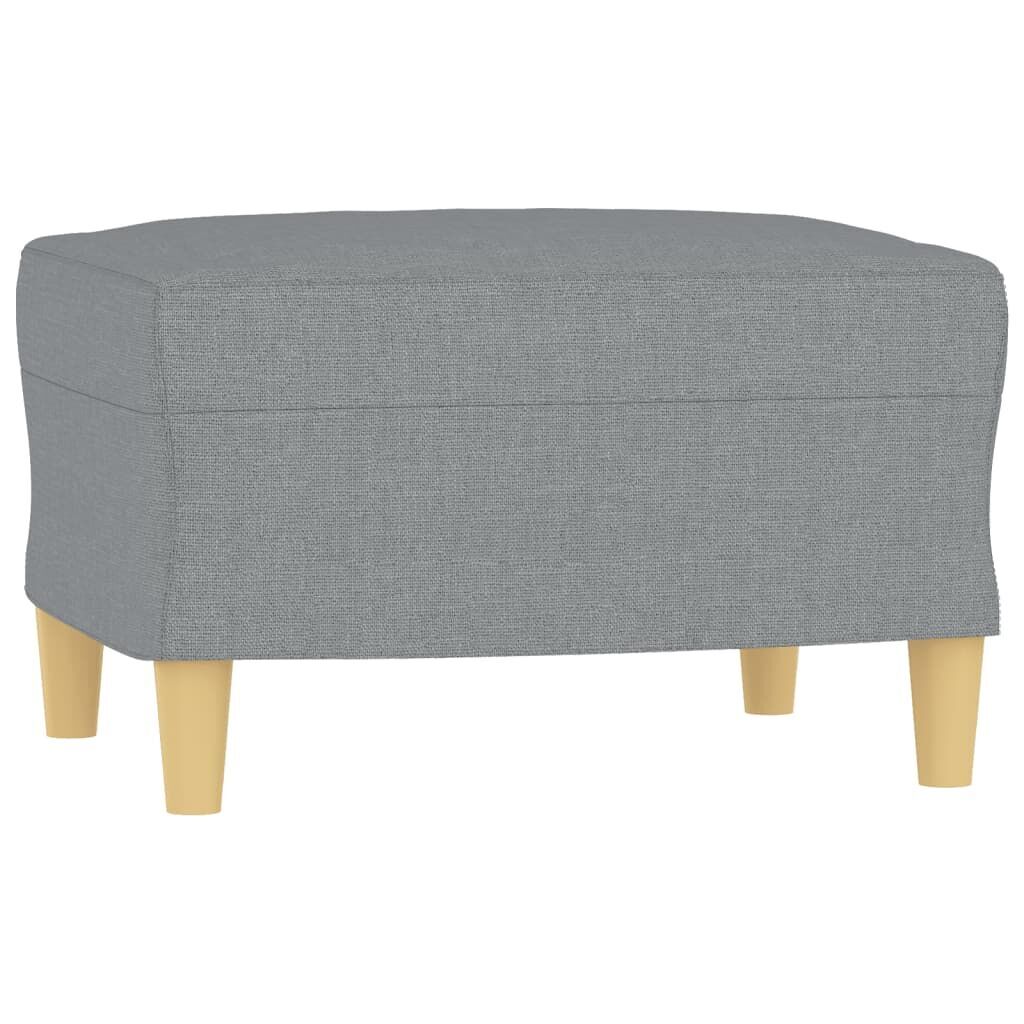 3 Piece Sofa Set with Cushions Light Grey Fabric Price