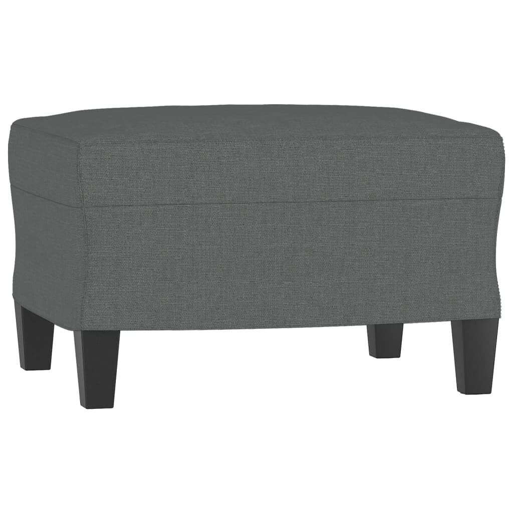 3 Piece Sofa Set with Cushions Dark Grey Fabric Price