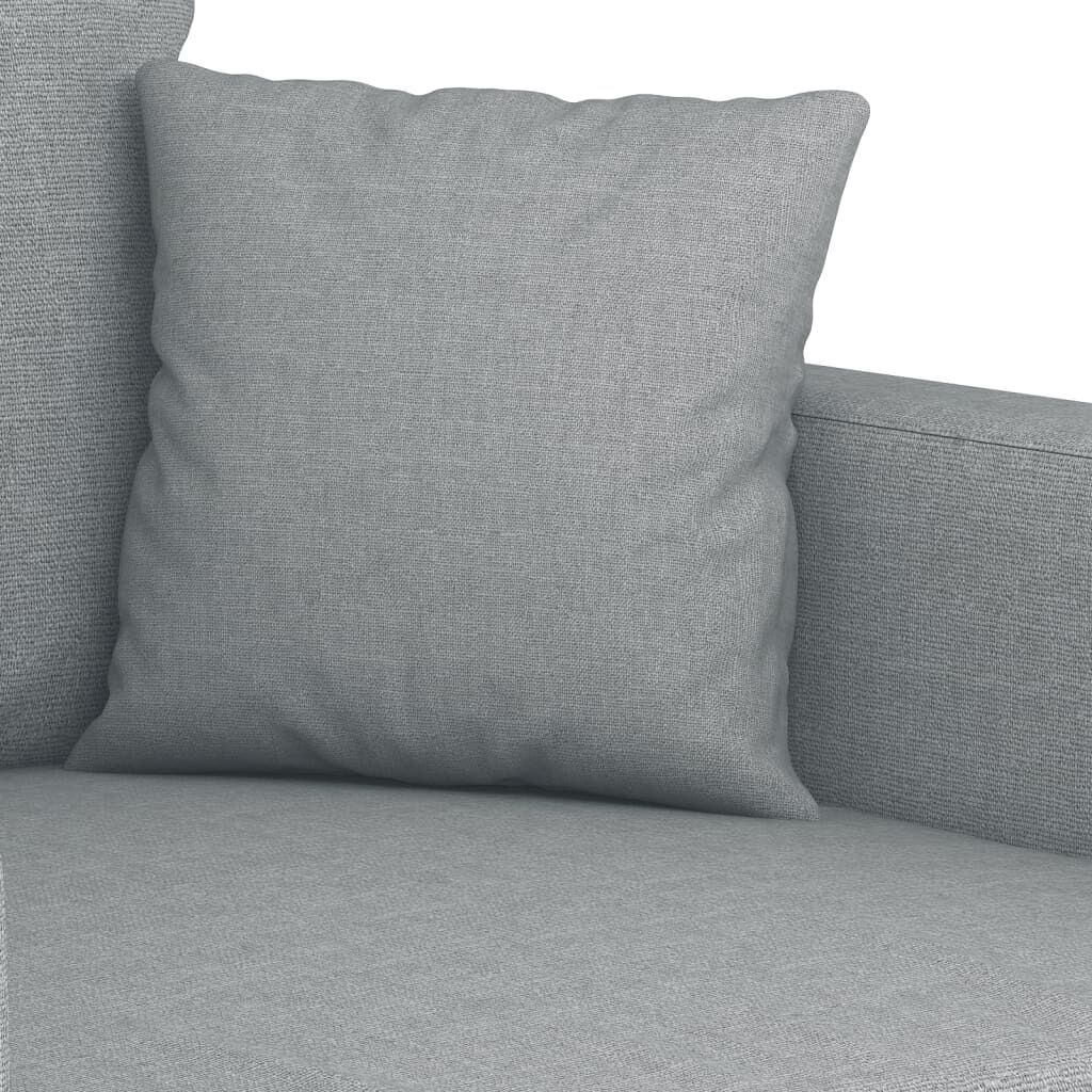 2 Piece Sofa Set with Cushions Light Grey Fabric Price