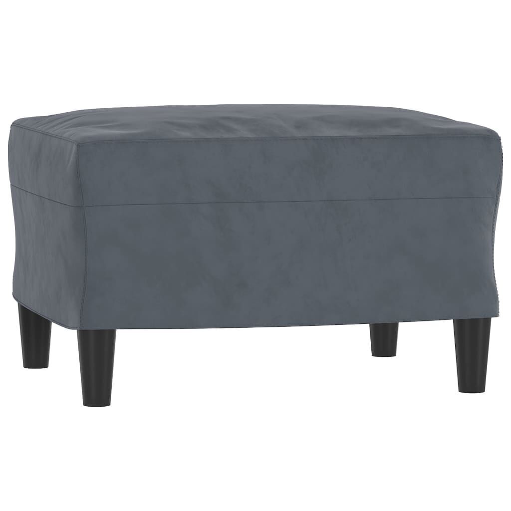 3 Piece Sofa Set Dark Grey Velvet Price