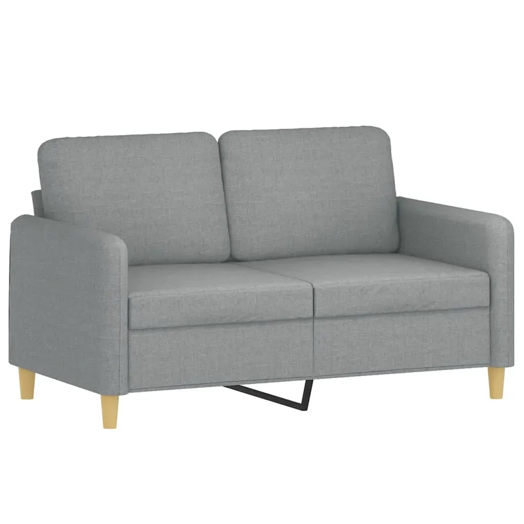 3 Piece Sofa Set with Pillows Light Grey Fabric Price
