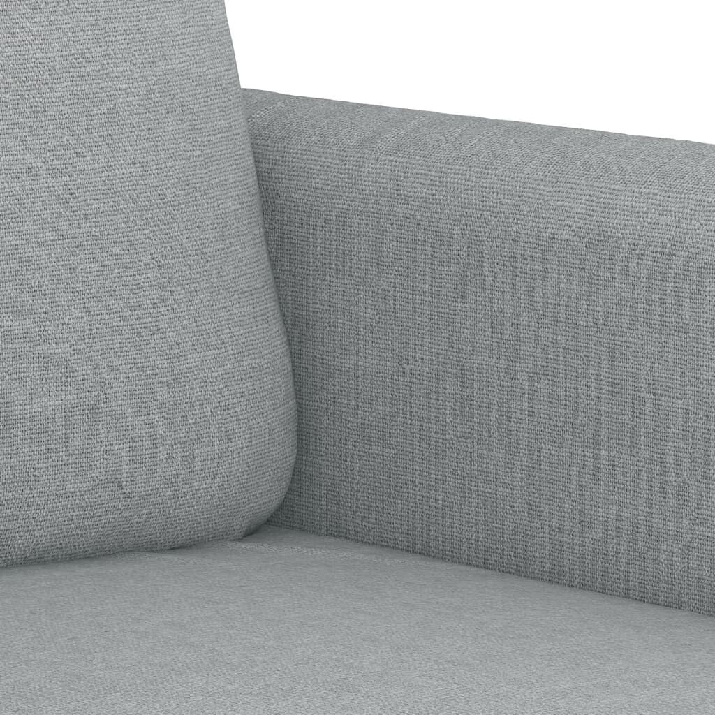 2 Piece Sofa Set with Cushions Light Grey Fabric Price