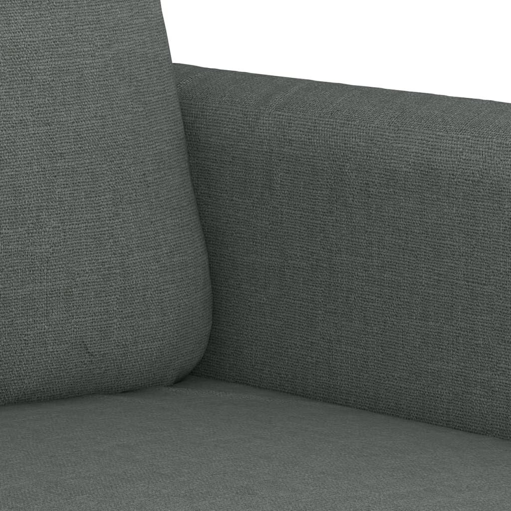 2 Piece Sofa Set with Cushions Dark Grey Fabric Price