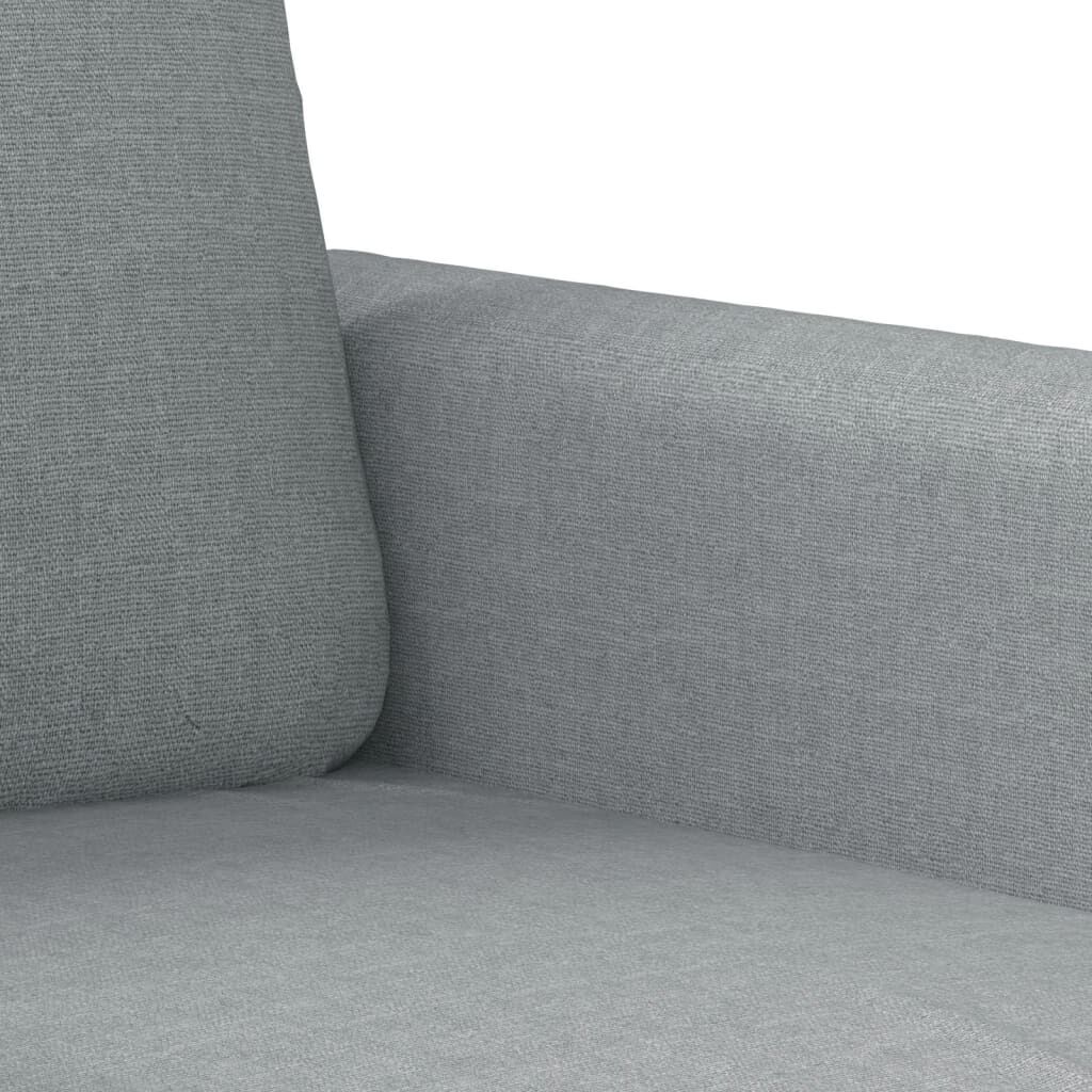 2 Piece Sofa Set with Cushions Light Grey Fabric Price