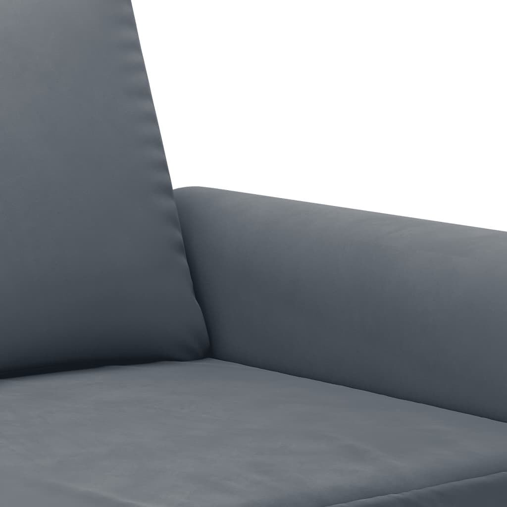 2 Piece Sofa Set with Cushions Dark Grey Velvet Price