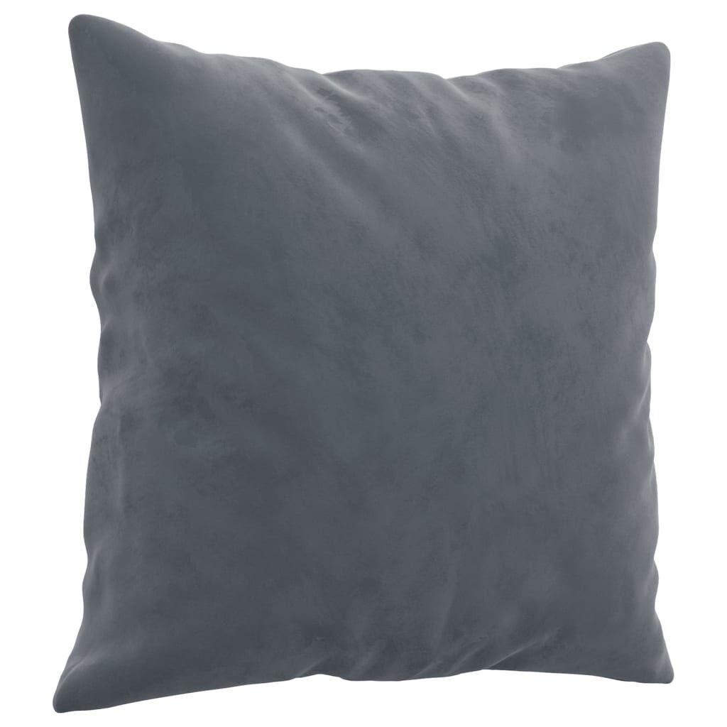 2 Piece Sofa Set with Pillows Dark Grey Velvet Price