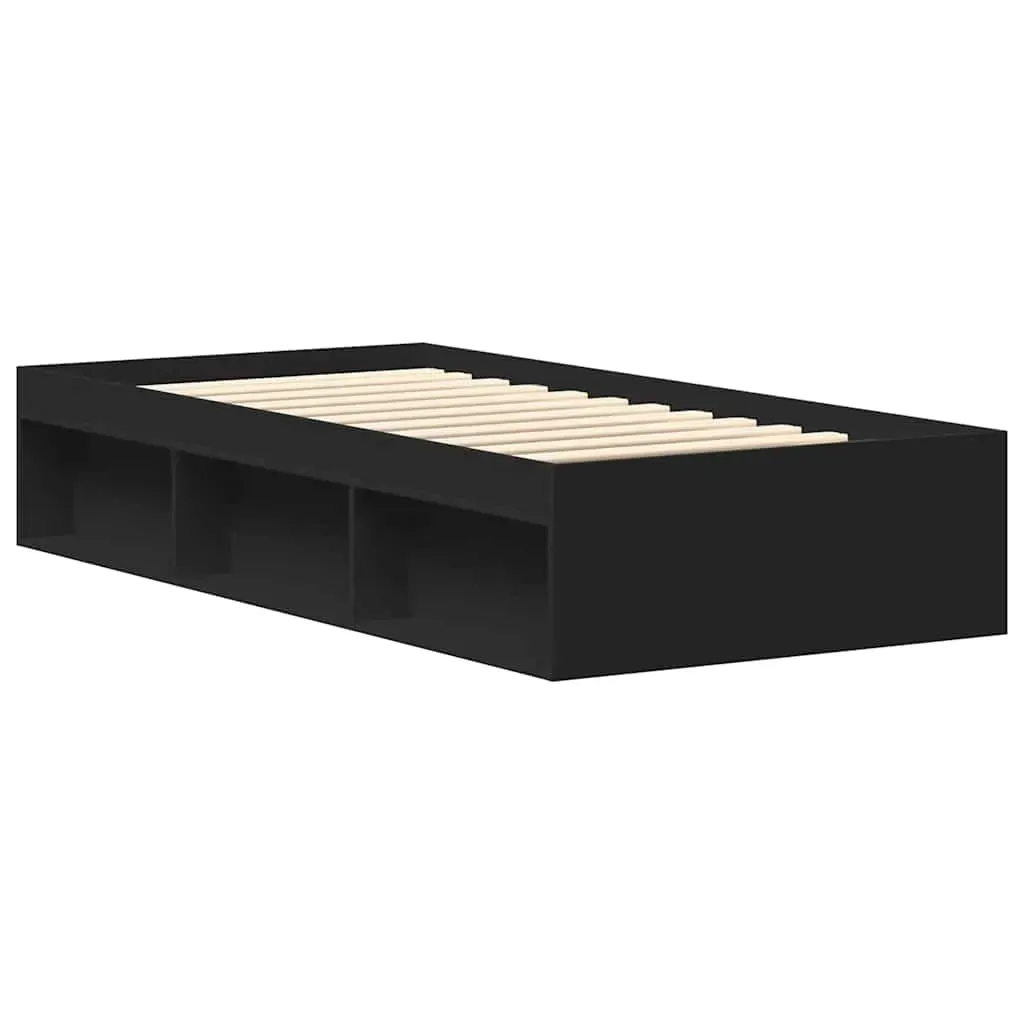 Bed Frame without Mattress Black 90x190 cm Price