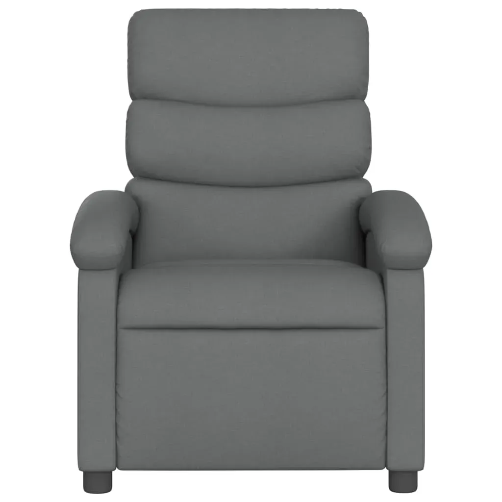 Massage Recliner Chair Dark Grey Fabric Price