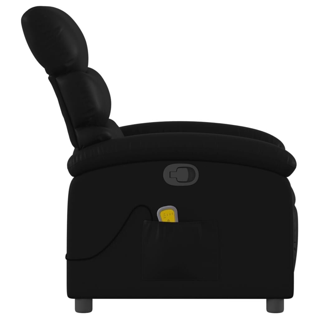 Massage Recliner Chair Black Faux Leather Price