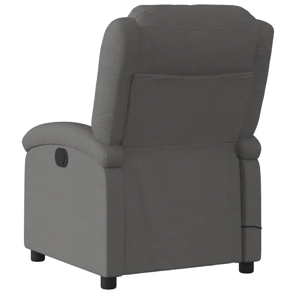 Electric Massage Recliner Chair Dark Grey Fabric Price