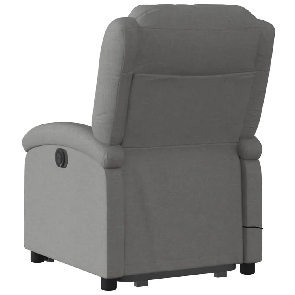 Stand up Massage Recliner Chair Dark Grey Fabric Price