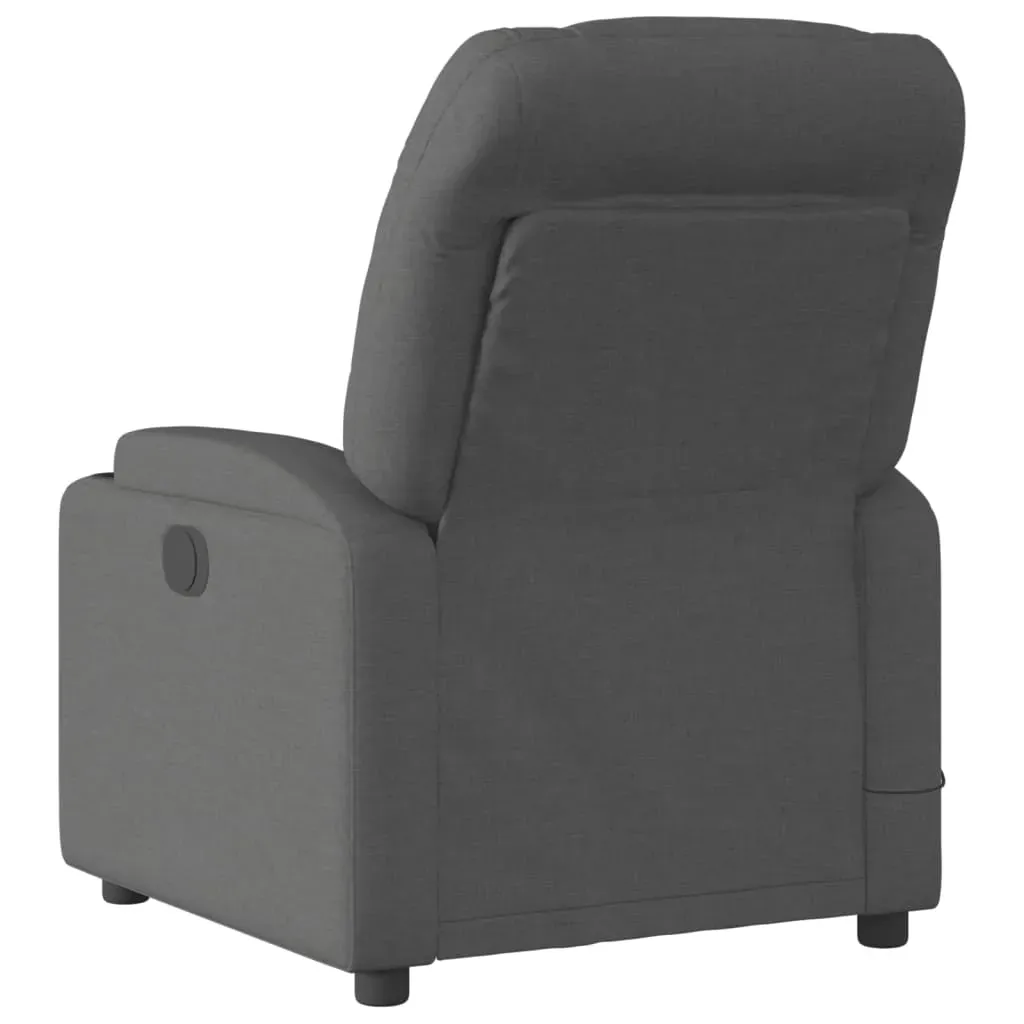Electric Massage Recliner Chair Dark Grey Fabric Price