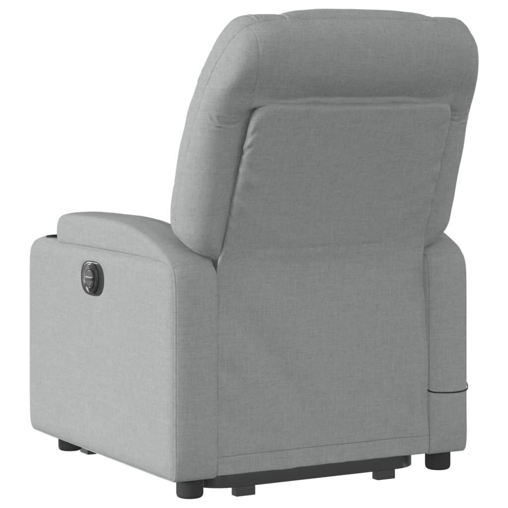 Stand up Massage Recliner Chair Light Grey Fabric Price