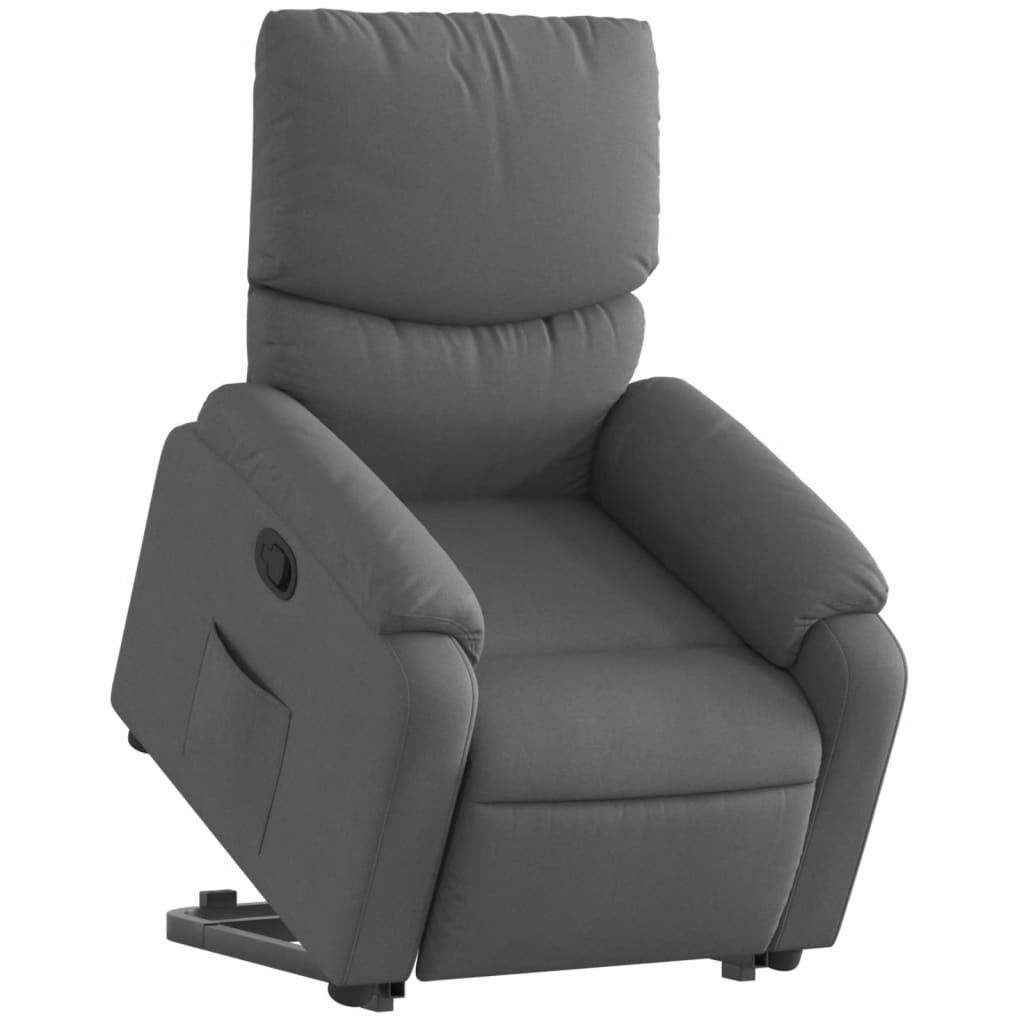 Stand up Recliner Chair Dark Grey Fabric Price