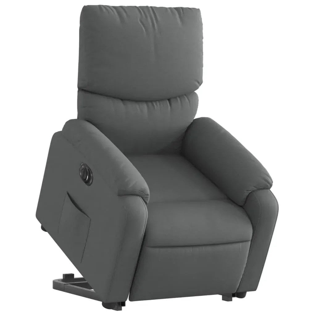 Electric Stand up Recliner Chair Dark Grey Fabric Price