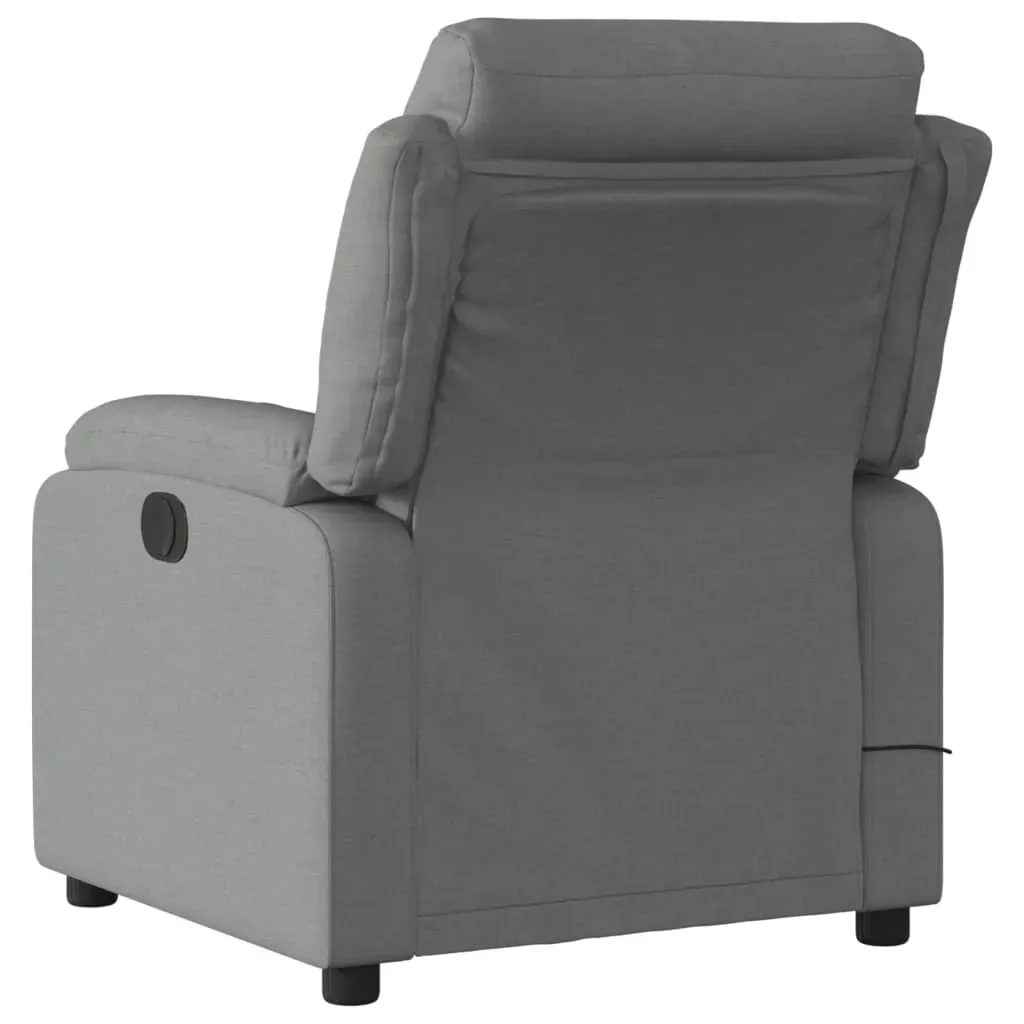 Massage Recliner Chair Dark Grey Fabric Price