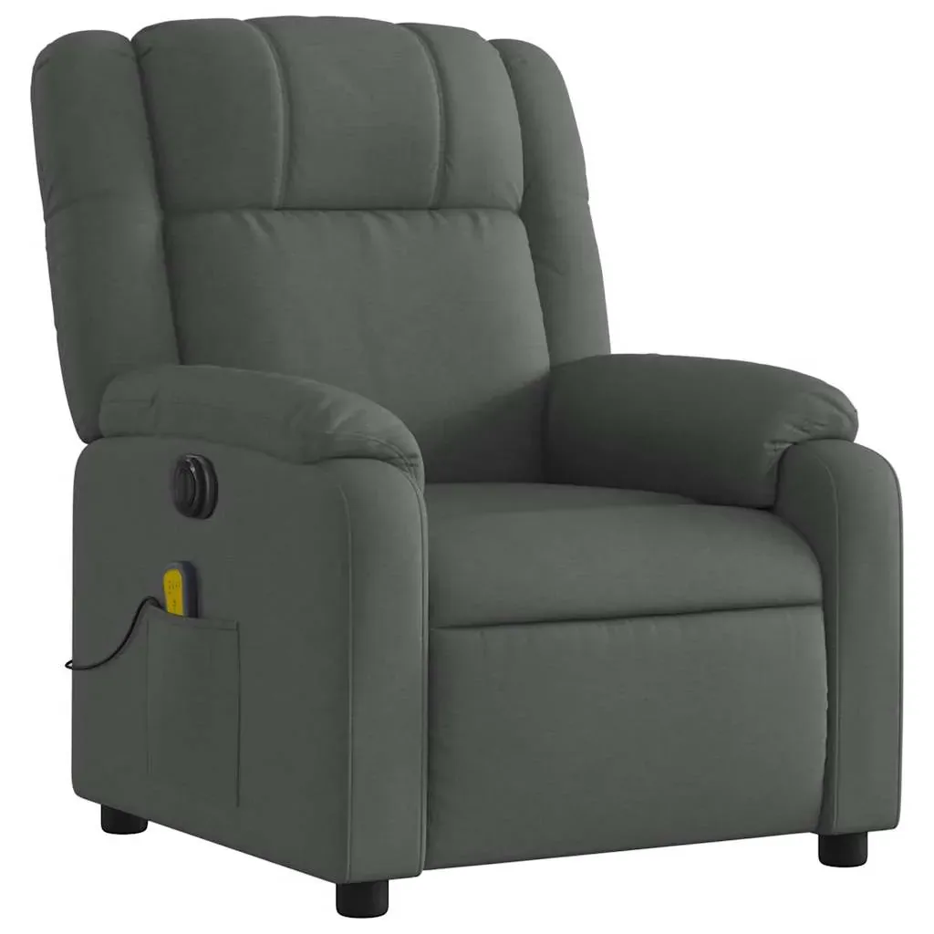 Electric Massage Recliner Chair Dark Grey Fabric Price