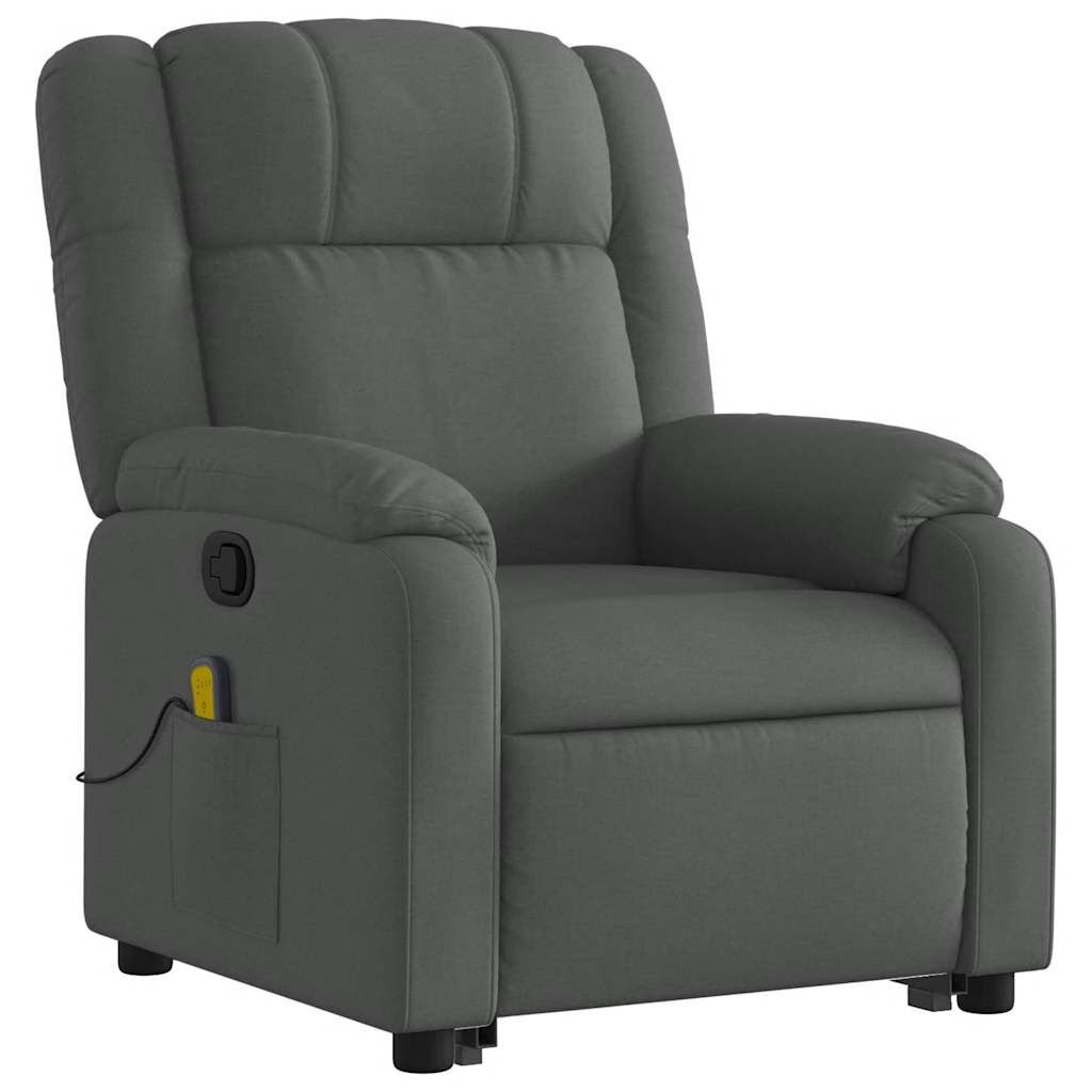 Stand up Massage Recliner Chair Dark Grey Fabric Price
