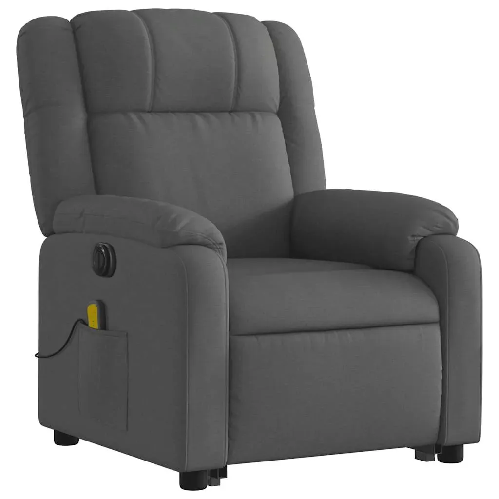 Electric Stand up Massage Recliner Chair Dark Grey Fabric Price