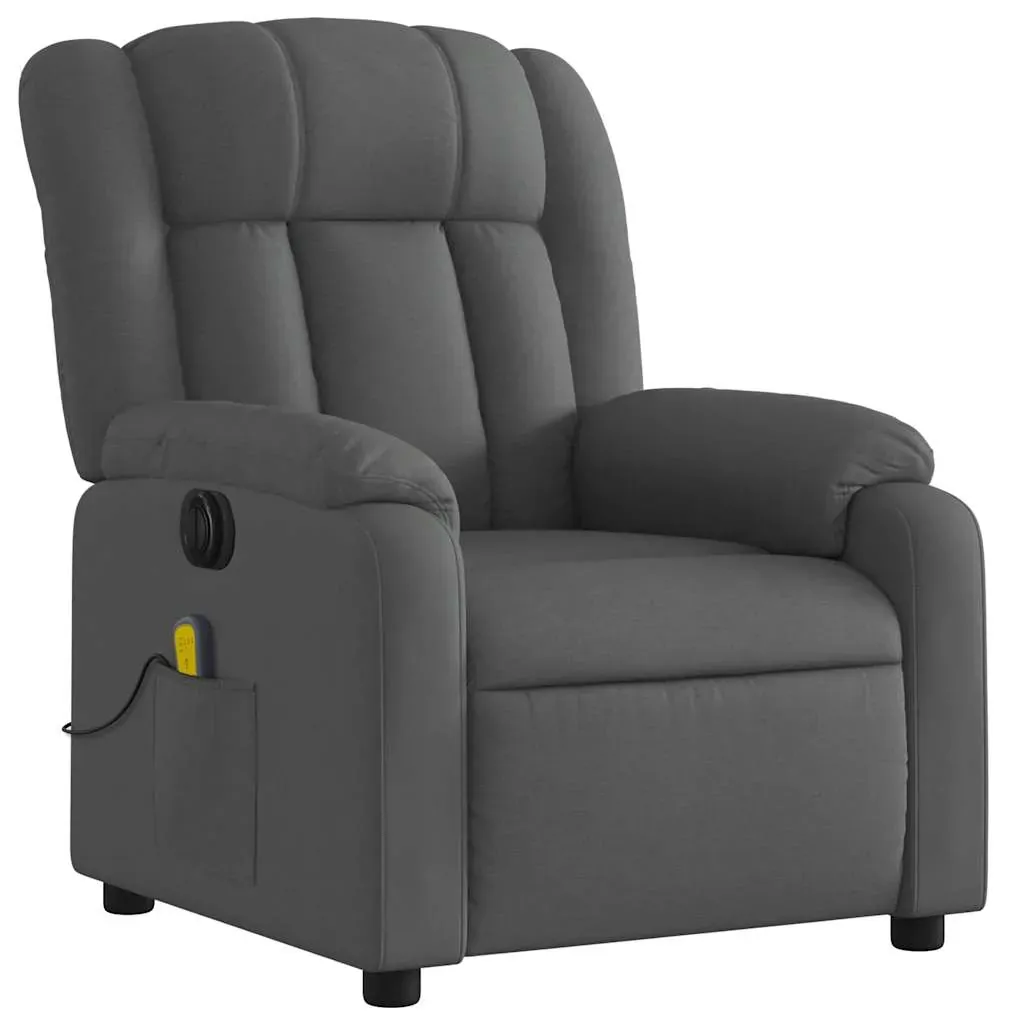 Electric Massage Recliner Chair Dark Grey Fabric Price